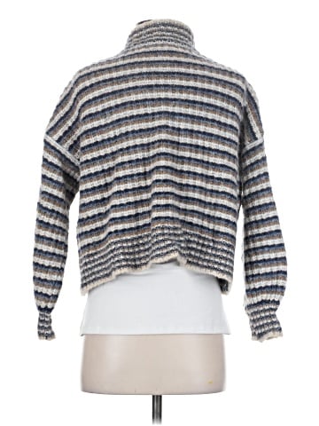 Madewell Waller Crop Cardigan Sweater in Stripe (view 2)