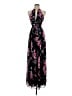 Express 100% Polyester Floral Black Cocktail Dress Size XS - photo 1