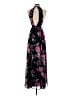Express 100% Polyester Floral Black Cocktail Dress Size XS - photo 2