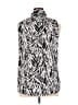 Westbound 100% Cotton Animal Print Silver Sleeveless Blouse Size XL - photo 2