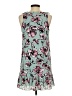 Tyche 100% Polyester Floral Teal Casual Dress Size S - photo 2