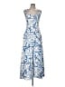CeCe Graphic Blue Casual Dress Size M - photo 1