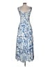 CeCe Graphic Blue Casual Dress Size M - photo 2