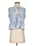 Unbranded 100% Polyester Blue Sleeveless Blouse Size S - photo 1