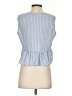 Unbranded 100% Polyester Blue Sleeveless Blouse Size S - photo 2