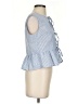 Unbranded 100% Polyester Blue Sleeveless Blouse Size S - photo 4