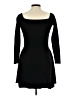 Say What? Solid Black Casual Dress Size L - photo 2