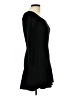 Say What? Solid Black Casual Dress Size L - photo 4