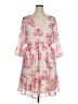 Torrid 100% Polyester Floral Pink Cocktail Dress Size 1X Plus (1) - photo 1