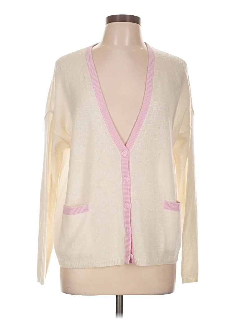 Pre-owned No Name Cashmere Cardigan Sweater In Ivory