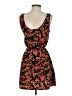 Papaya 100% Polyester Floral Black Casual Dress Size S - photo 2