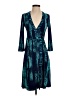 BCBGMAXAZRIA Print Teal Cocktail Dress Size XS - photo 1