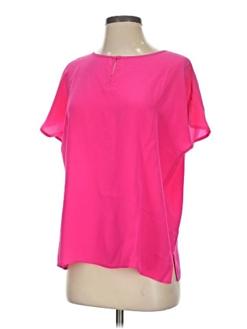 Filene's Short Sleeve Silk Top (view 1)