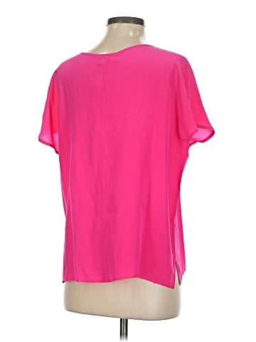 Filene's Short Sleeve Silk Top (view 2)