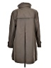 Gallery 100% Polyester Gray Trenchcoat Size M - photo 2