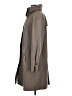 Gallery 100% Polyester Gray Trenchcoat Size M - photo 5