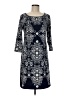 Max Studio Paisley Blue Casual Dress Size M - photo 1