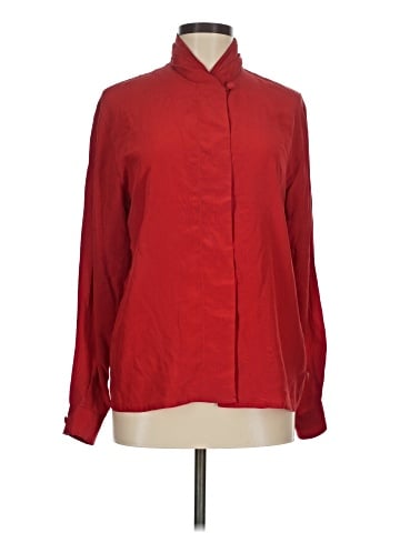 Westbound Long Sleeve Silk Top (view 1)