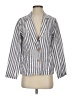British Khaki 100% Linen Stripes Blue Blazer Size S - photo 1