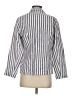 British Khaki 100% Linen Stripes Blue Blazer Size S - photo 2