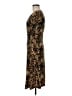 Connected Apparel Animal Print Brown Cocktail Dress Size 6 - photo 5