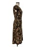 Connected Apparel Animal Print Brown Cocktail Dress Size 6 - photo 4