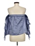 Milly 100% Cotton Blue Sleeveless Blouse Size M - photo 2