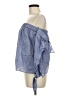 Milly 100% Cotton Blue Sleeveless Blouse Size M - photo 5