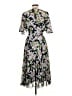ASOS 100% Polyester Floral Gray Cocktail Dress Size 10 - photo 2