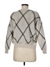 T Tahari Argyle Gray Pullover Sweater Size M - photo 2