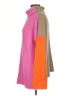 Zeagoo 100% Acrylic Color Block Pink Turtleneck Sweater Size S - photo 5