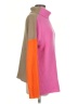 Zeagoo 100% Acrylic Color Block Pink Turtleneck Sweater Size S - photo 4