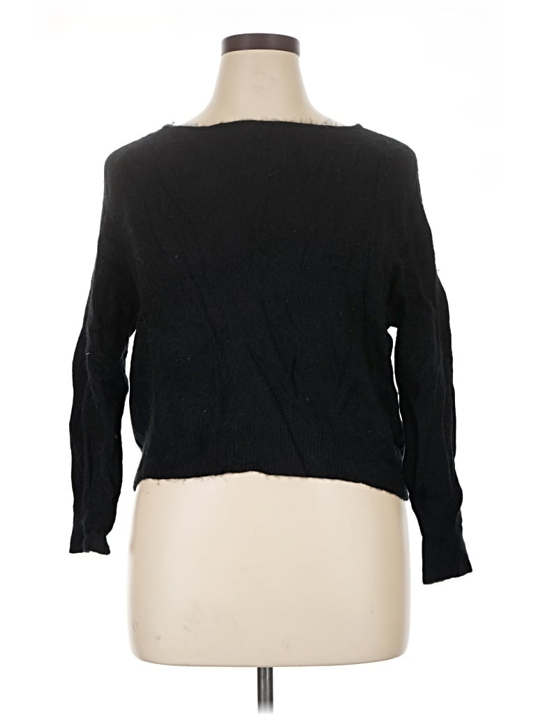 Pre-owned Quince Cashmere Cardigan Sweater In Black