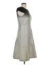 Anne Klein Chevron-herringbone Gray Casual Dress Size 10 - photo 4