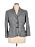 Kim Rogers Plaid Gray Blazer Size 16 - photo 1
