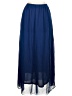 Forever 21 100% Polyester Solid Blue Formal Skirt Size L - photo 1