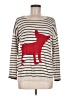 Project 100% Cotton Stripes Ivory Pullover Sweater Size M - photo 1