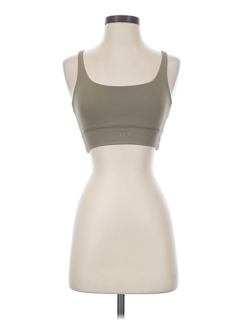 Pre-owned Set Active Sports Bra In Brown