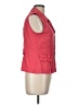 Sag Harbor Red Sleeveless Button-Down Shirt Size 10 - photo 4