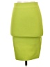 Express Solid Green Casual Skirt Size XS - photo 1
