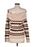 Francesca's Chevron-herringbone Tan Pullover Sweater Size M - photo 2