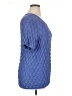 JM Collection Blue Short Sleeve Top Size 1X - photo 4