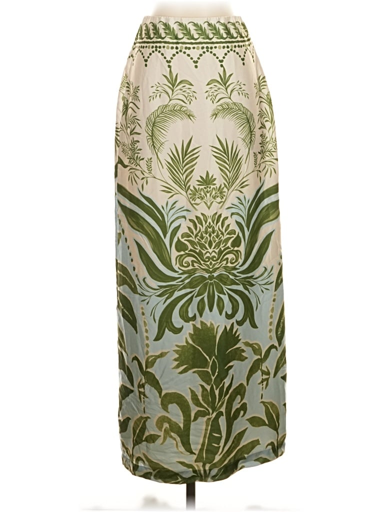 Pre-owned Parker Formal Skirt In Green