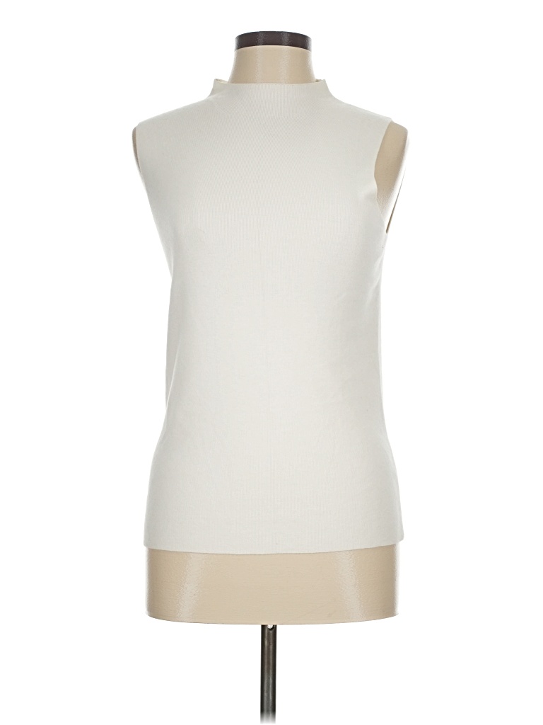 Pre-owned Ann Taylor Sweater Vest In Ivory