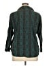 Assorted Brands 100% Cotton Argyle Green 3/4 Sleeve Button-Down Shirt Size 1X - photo 2