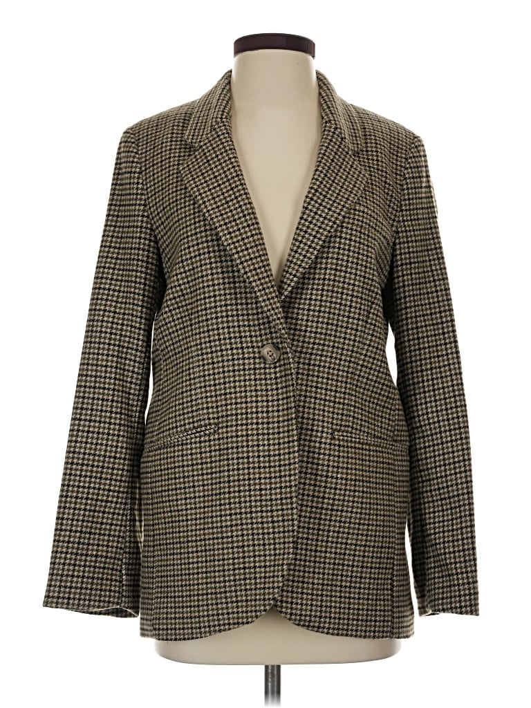 H&m Blazer Jacket In Brown