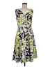 Robbie Bee 100% Polyester Print Green Cocktail Dress Size 8 - photo 1
