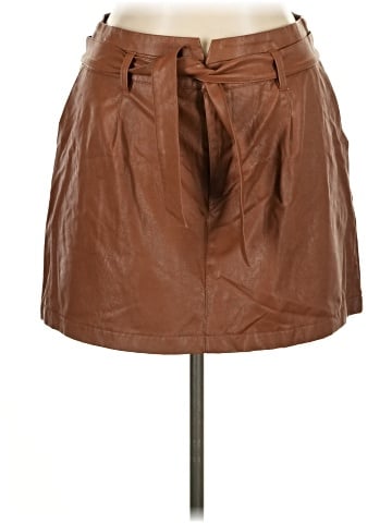 Paige Faux Leather Skirt (view 1)