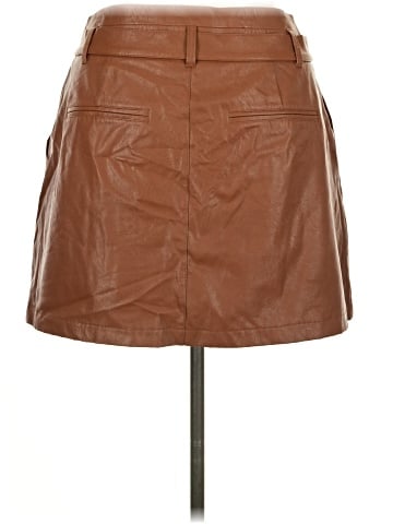 Paige Faux Leather Skirt (view 2)
