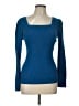 Moda International 100% Cotton Blue Pullover Sweater Size L - photo 1